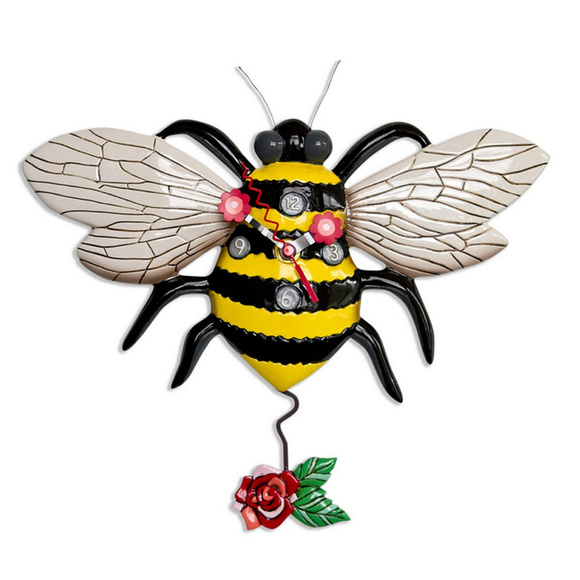 Allen Designs Other - NWT Buzz Bumble Bee Pendulum Wall Clock